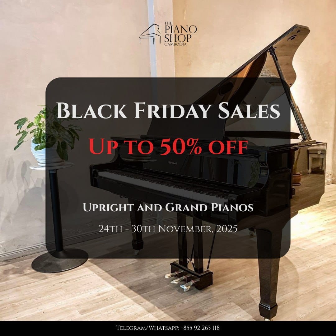 Final 2 Days: Black Friday Sales at The Piano Shop Cambodia — Up to 50% OFF!